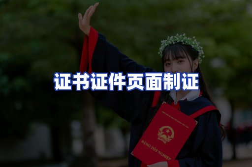 证书证件页面制证